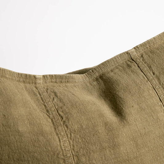 Luca Linen Cushion - Olive - 50 x 50 cm