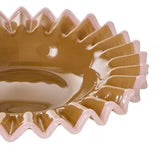 Sigrid Frill Dish - Large - Mustard/Pink