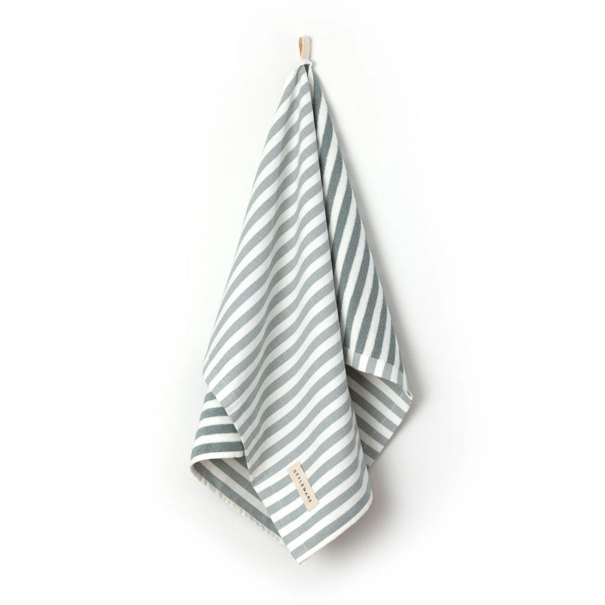 Between The Lines Tea Towel - Matcha