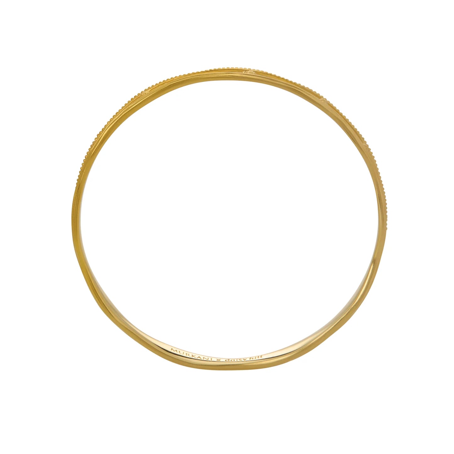 Ocean Dreamer Wave Bangle in 18KT Yellow Gold Plate