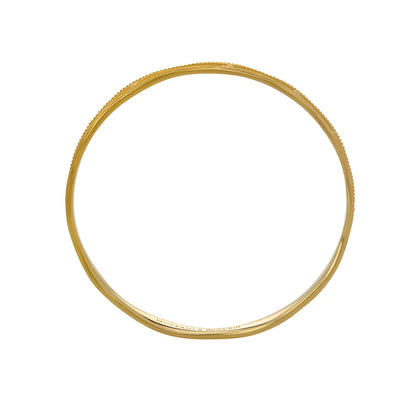 Ocean Dreamer Wave Bangle in 18KT Yellow Gold Plate