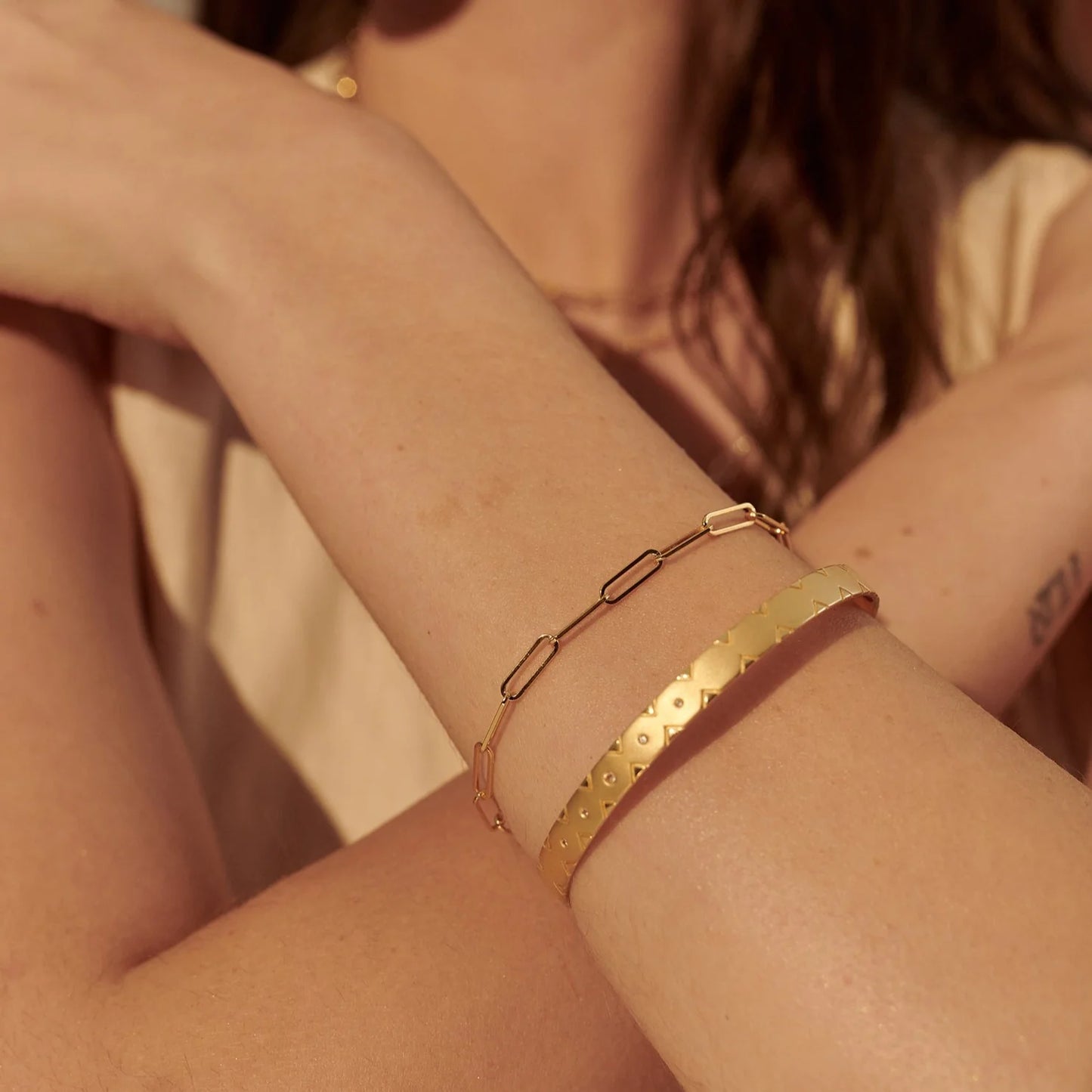Anchor Bracelet 18KT Gold Plate