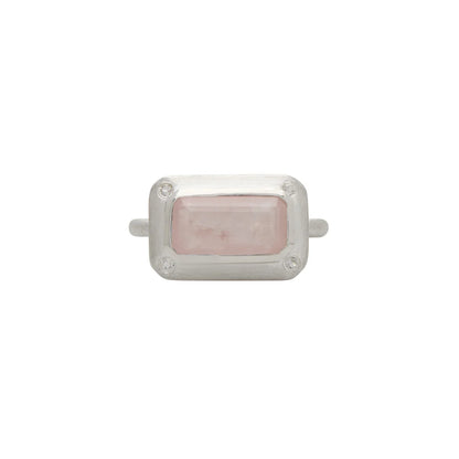 Rose Quartz Ring Sterling Silver