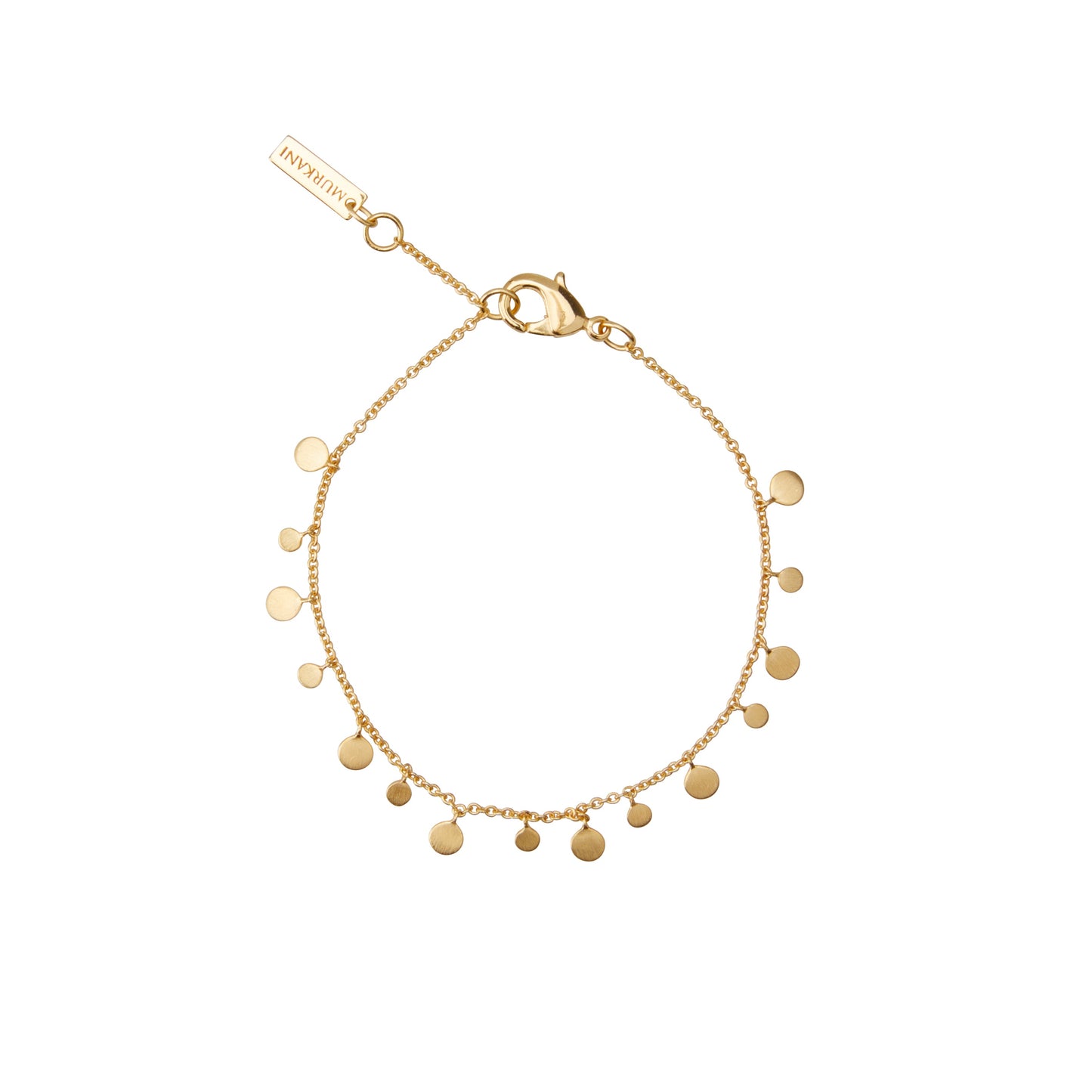 Coin Bracelet (19cm) in 18KT Yellow Gold Plate