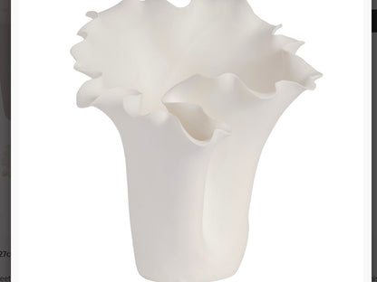 Megan Vase - White
