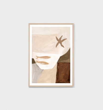 Abstract Table Top Print 1 - Natural