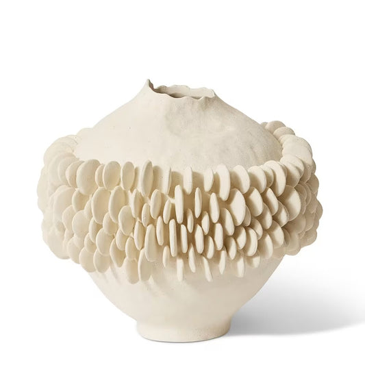 Leander Vessel - Ivory - 38x37x33 cm