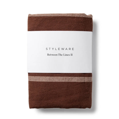 Between the Lines Tea Towel ll - Mocha