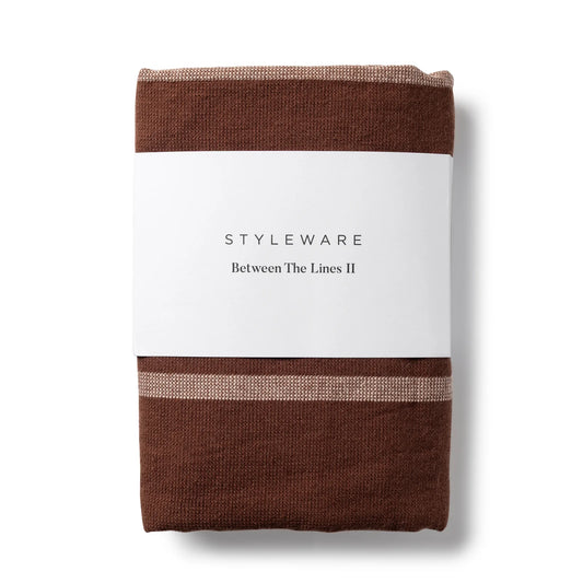Between the Lines Tea Towel ll - Mocha