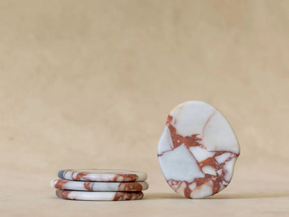 Anchor Stone Coasters Set Of 4 - Brown Calcutta