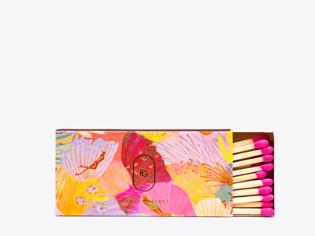 Franki Gusti Luxury Matches - Holiday Series - Coral Bloom - Janey Forbes