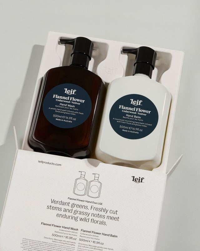 Leif Limited Edition Holiday Hand Duo - Large - Flannel Flower