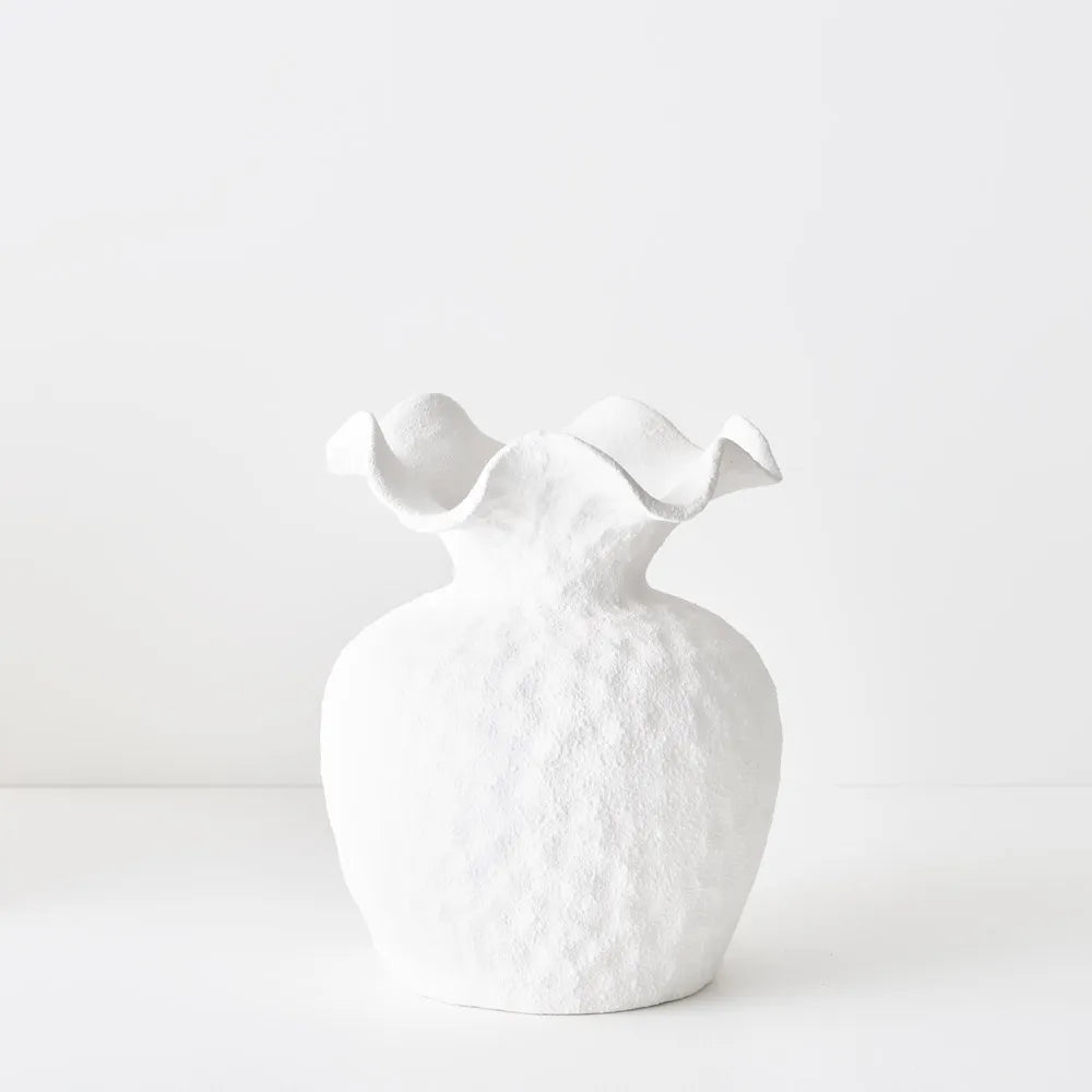Vase Namoli - White - 24cmhx19cmd