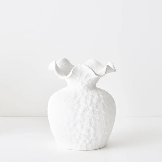 Vase Namoli - White - 24cmhx19cmd