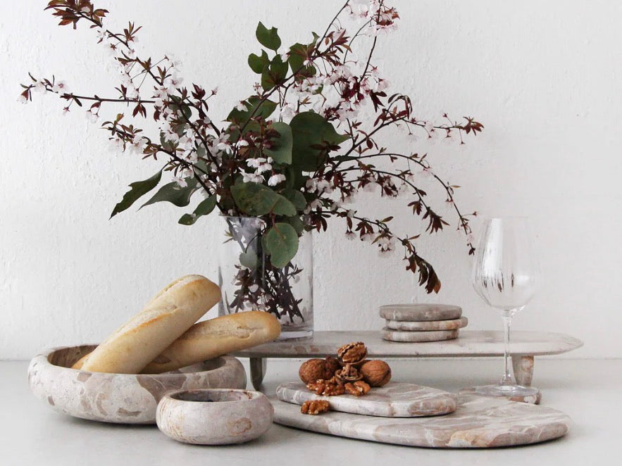 Xena Marble Bowl - Taupe