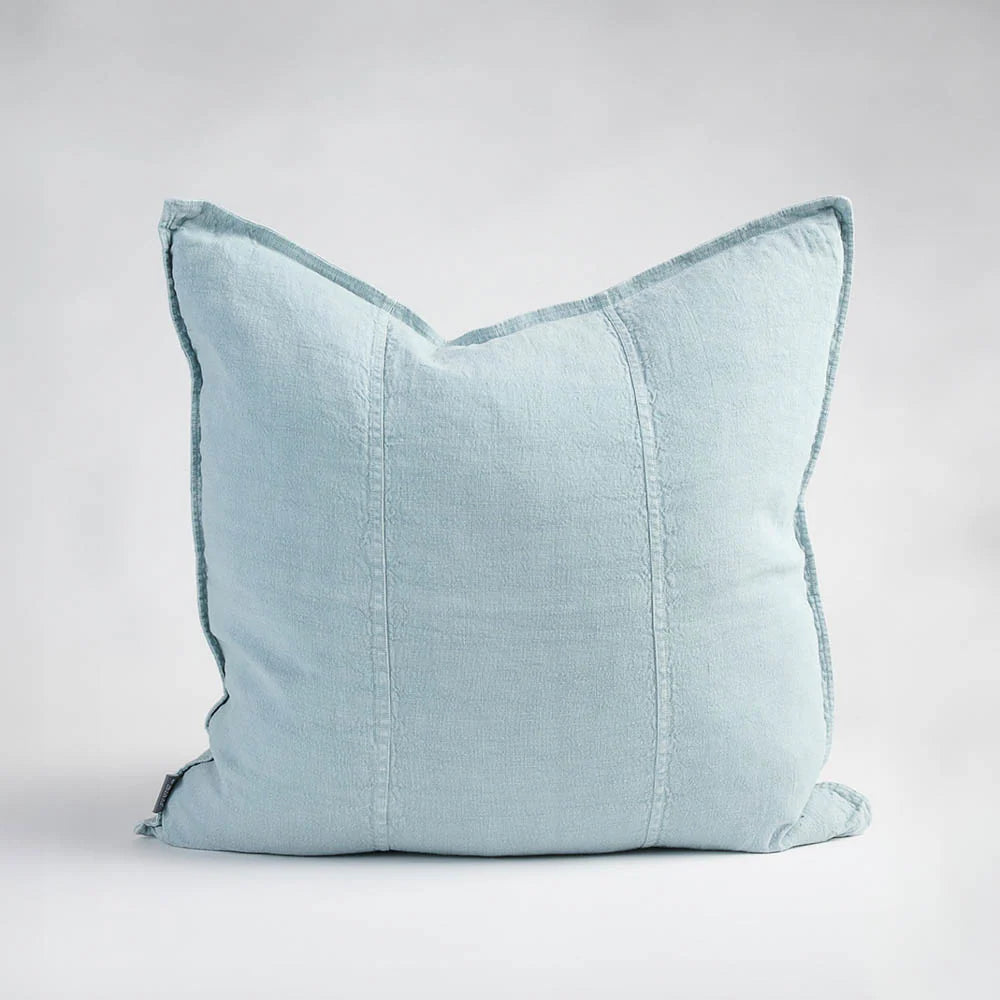 Luca  Linen Cushion - Sky - Filled Cushion / 50x50cm
