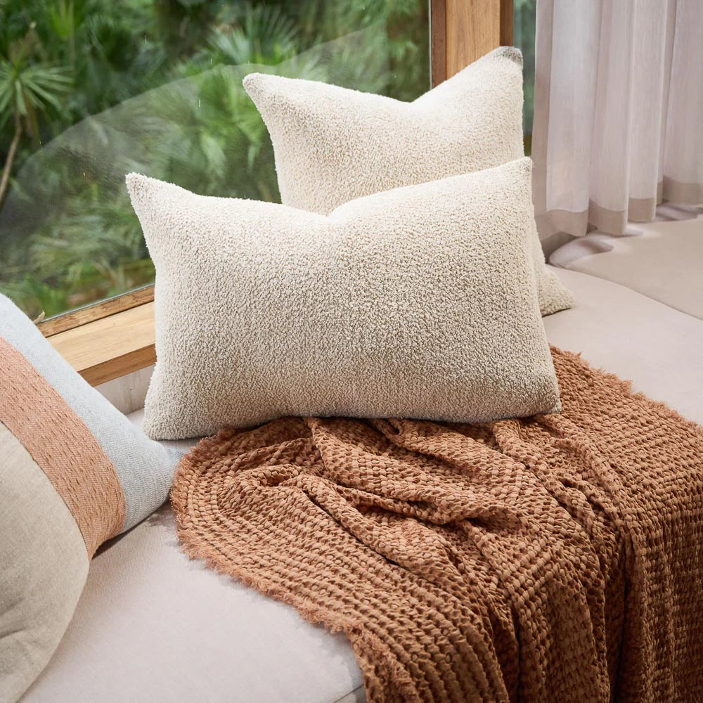 Eadie Lifestyle Sand Cushion - Ivory/Natural 50x50cm