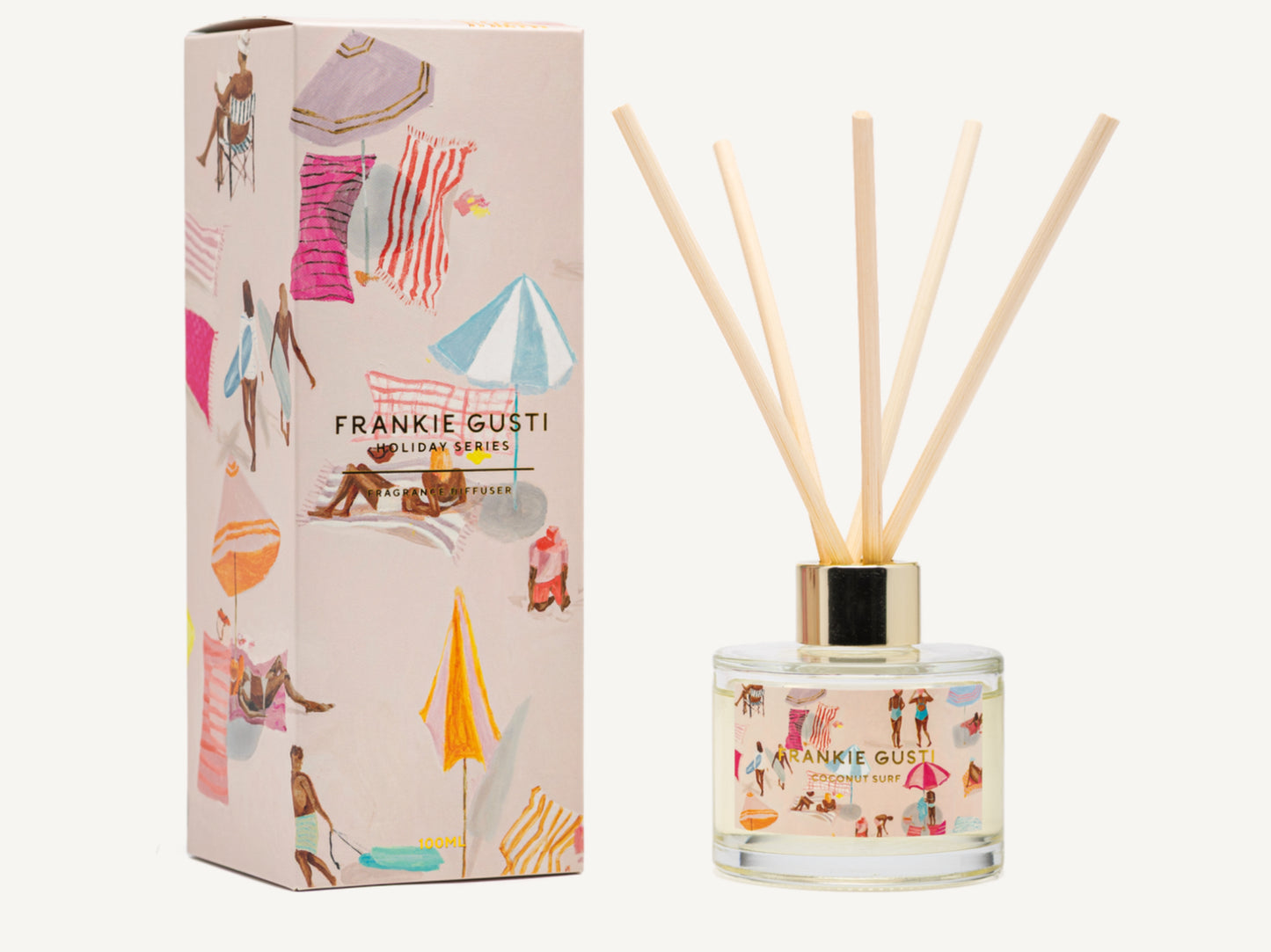 Franki Gusti - Holiday Collection - Diffuser - Janey Forbes -  Coconut Surf