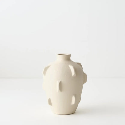 Trapani Vase - Ivory - 13 x 13 x 18