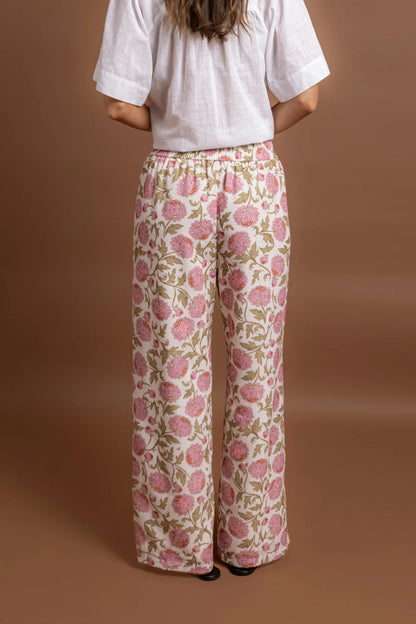 Brynn Pant - Pink Floral