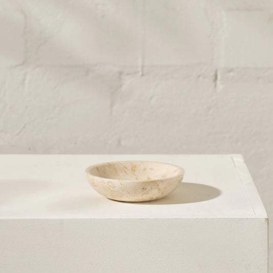 Alfonso Travertine Dish - Medium