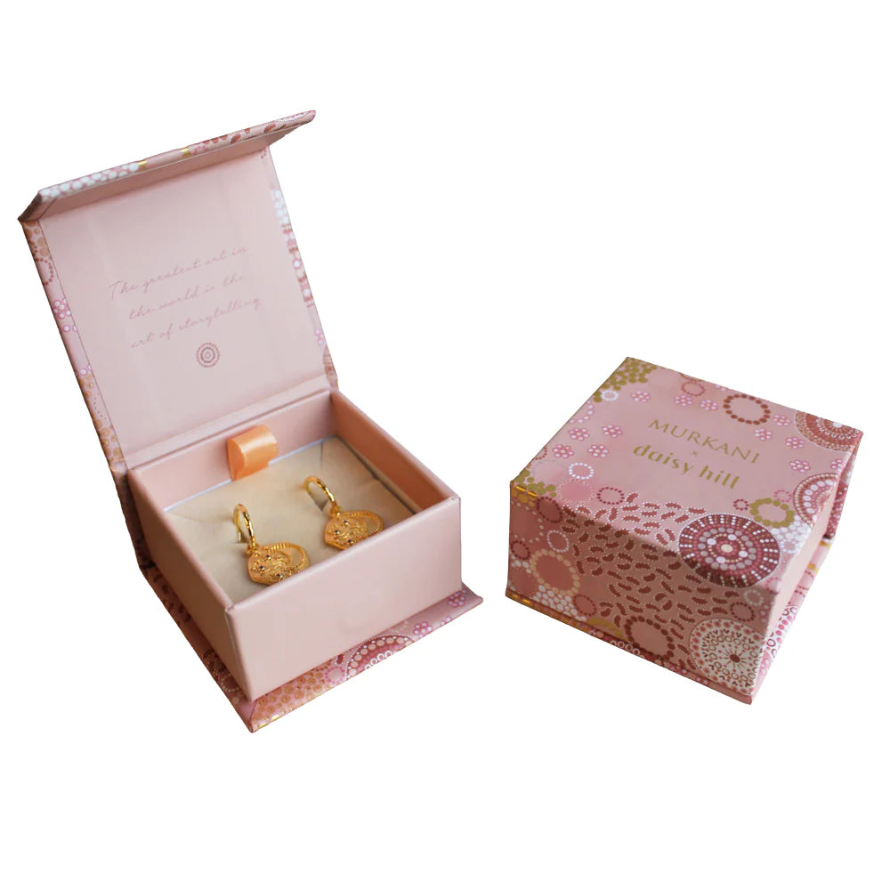 Ocean Dreamer Hoop Earrings In 18KT Gold Plate