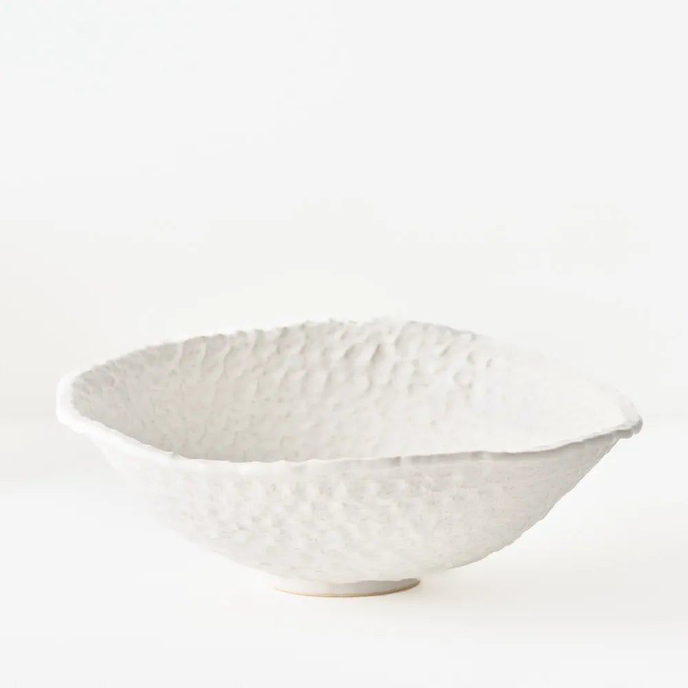 Elio Bowl - White -  12cmh x 30cmd