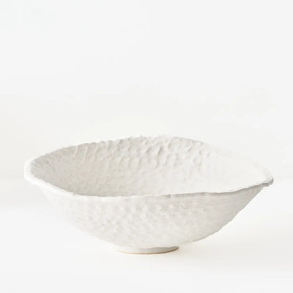 Elio Bowl - White -  12cmh x 30cmd