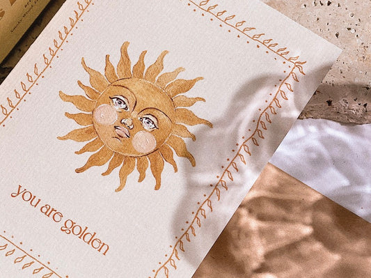 You Are Golden - Greeting Card