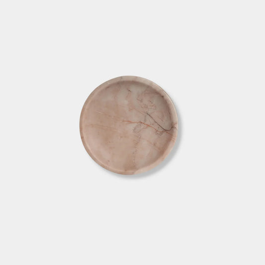 Linea Small Marble Dish - Rosa