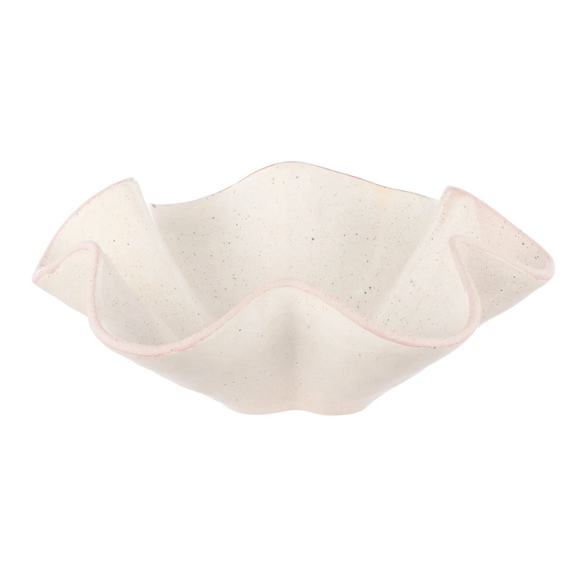 Olsen Ceramic Fluted Bowl - Off Whiteboard