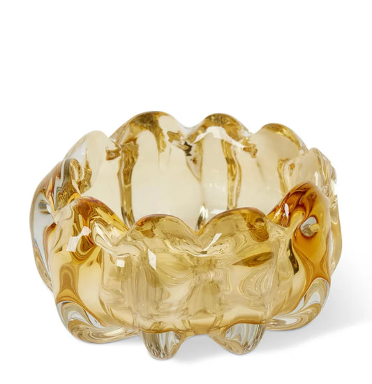 Thandie Bowl Amber 20x20x10cm