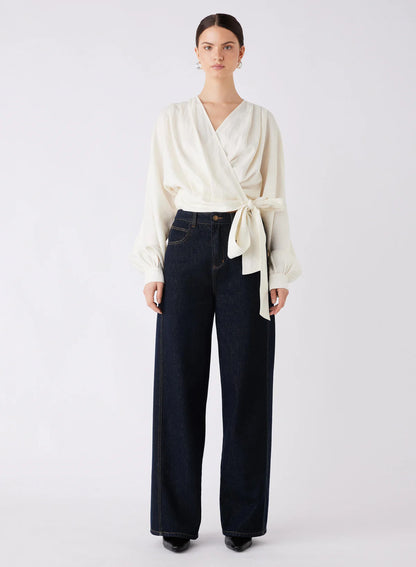 Hilton Side Tie Shirt - Esmaee