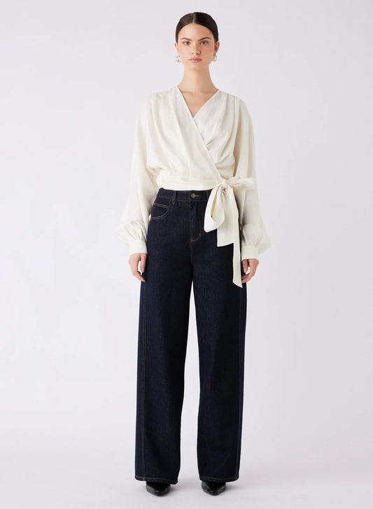 Hilton Side Tie Shirt - Esmaee