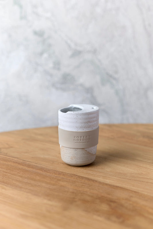 White Speckle 350ml Travel Mug / The Wanderer