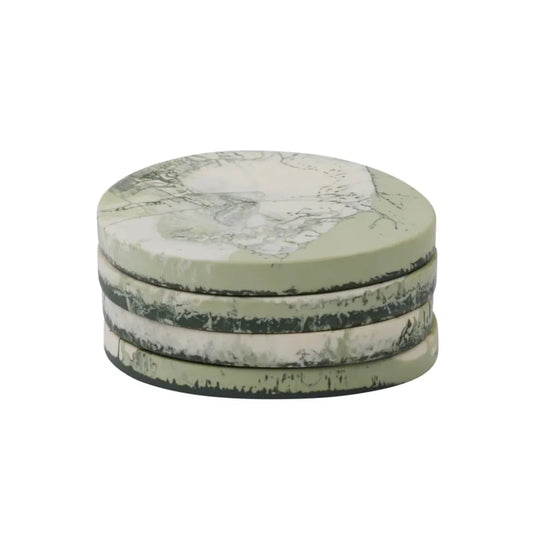 Wesley Resin Coasters - Sage