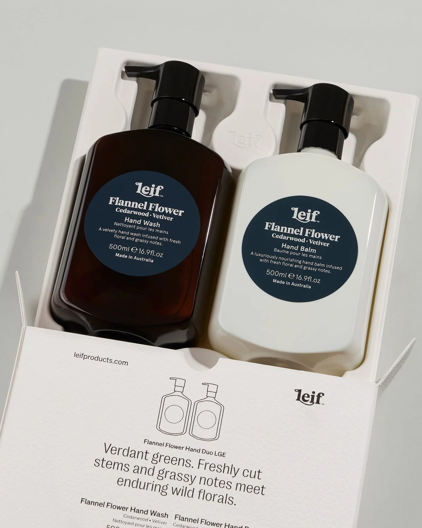 Leif Flannel Flower Hand Duo - Large