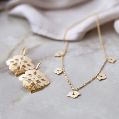 Thai Princess Earrings 18kt YG