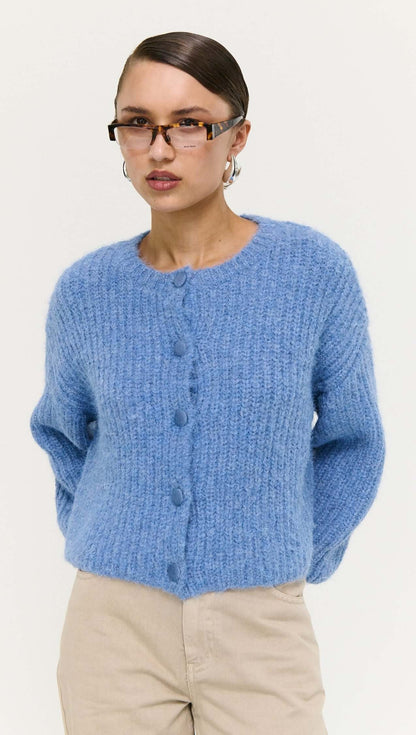 Elowen Cardigan - Steel Blue
