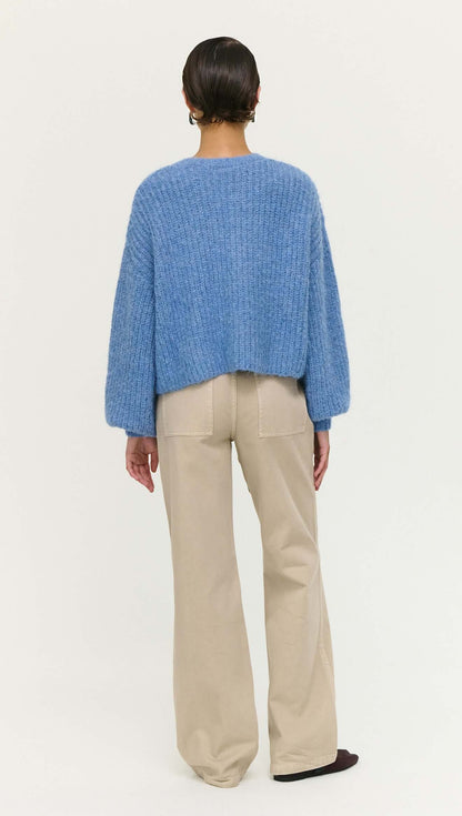 Elowen Cardigan - Steel Blue