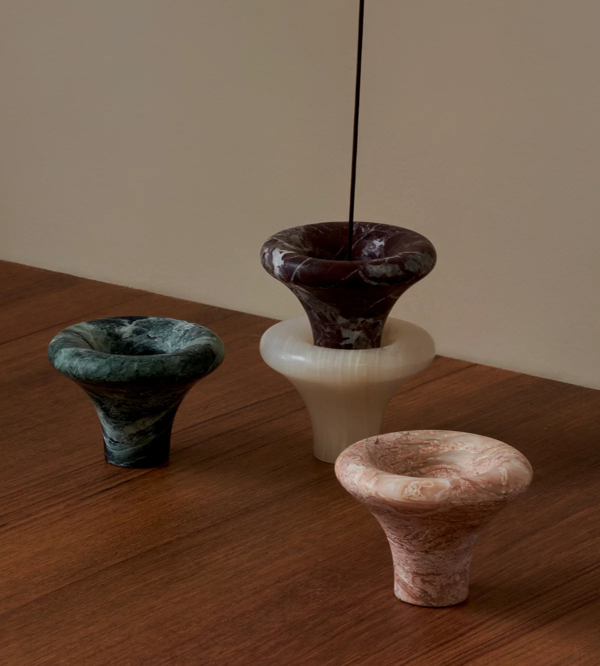 Bell Incense Burner - Fossil Pink