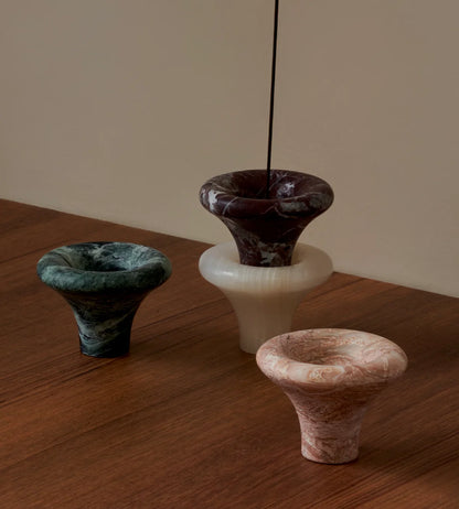 Bell Incense Burner - Fossil Pink