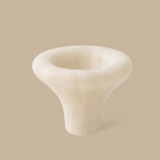 Bell Incense Burner - White Onyx