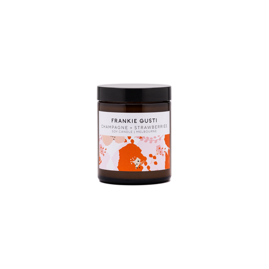 Frankie Gusti - Champagne + Strawberries - Soy Candle - Small
