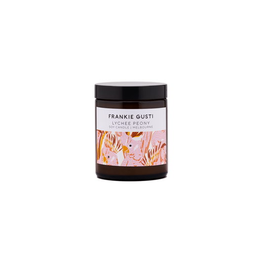 Frankie Gusti - Lychee Peony - Soy Candle - Small