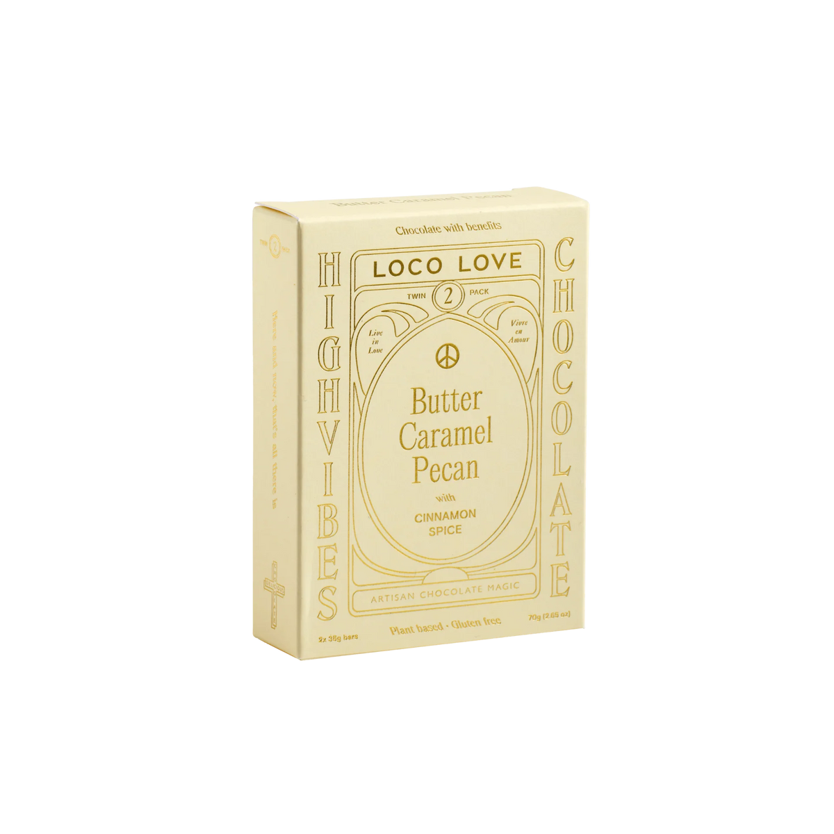 Loco Love Artisan Chocolate - Butter Caramel Pecan - Twin Pack