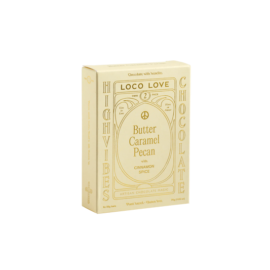 Loco Love Artisan Chocolate - Butter Caramel Pecan - Twin Pack