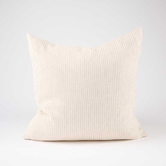 Marina Cushion - Off White/ Natural Stripe 50x50cm