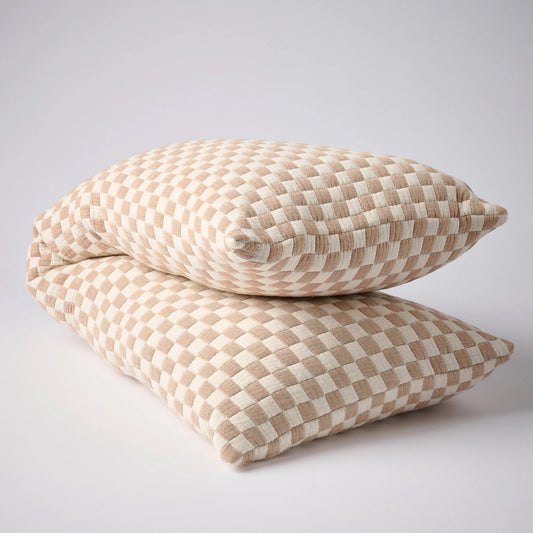 Gambit Long Lumbar - Off White/Nutmeg 120x40cm