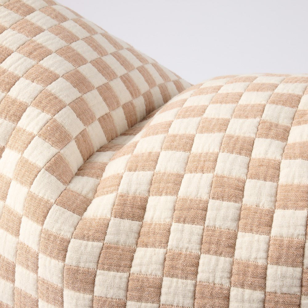 Gambit Long Lumbar - Off White/Nutmeg 120x40cm